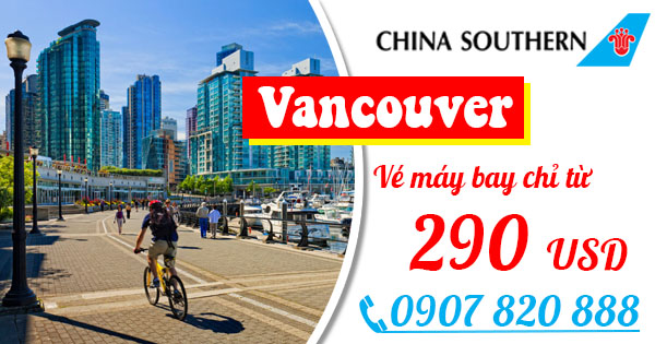 Khuyến mãi China Southern Airlines (CZ): Giảm giá TPHCM - Vancouver