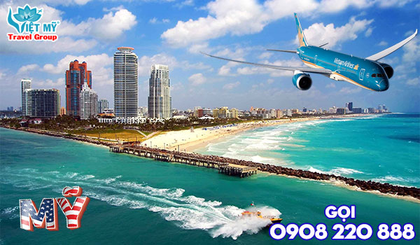 Mua vé máy bay từ Hà Nội đi Miami tại Việt Mỹ